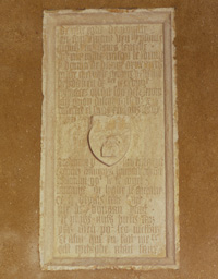 Inscription mur de l'église